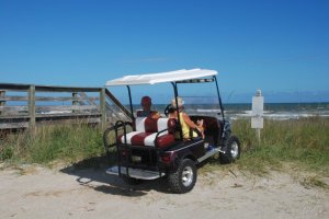 Golf Cart on Beach